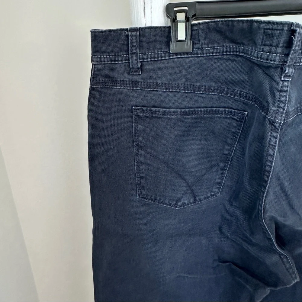 Brax Men’s Cooper Regular Fit Micropattern Five Pocket Navy Pants Size 38